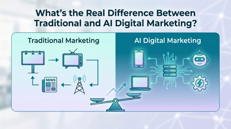 What’s the Real Difference Between Traditional and AI Digital Marketing?