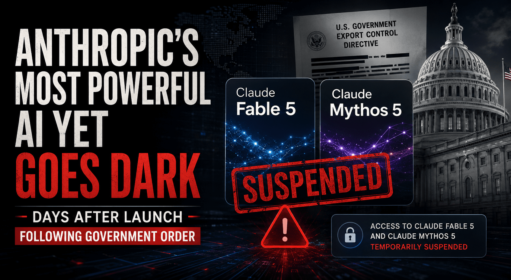 Government Shuts Down Anthropic's Newest AI Just Days After Launch